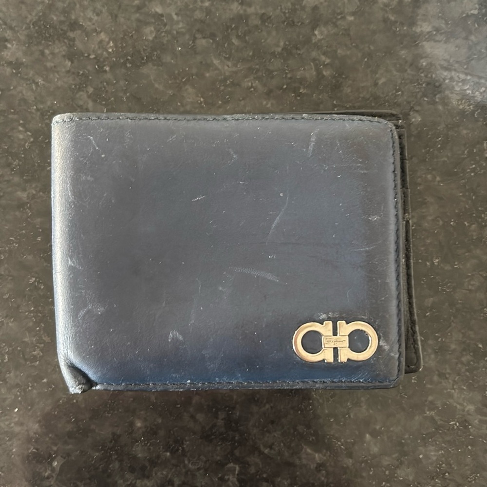 Ferragamo Navy Wallet